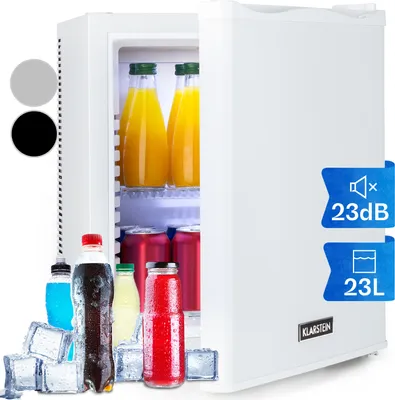 Produktbild von Klarstein Mini Kühlschrank für Zimmer, 23L Mini-Kühlschrank für Getränke & Kosmetik, Kleine Minibar, Kühlschrank Klein & Leise, Verstellbare Ablage, Kleiner Skincare Kühlschrank 5-15°C