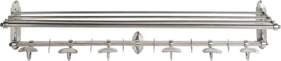 Produktbild von SIGNATURE - Wandgarderobe aus versilbertem Messing