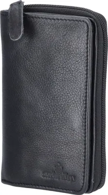Produktbild von The Skandinavian Brand Damen Leder Geldbörse schwarz
