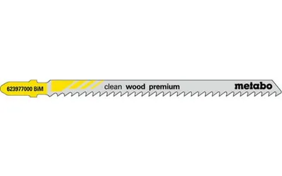 Produktbild von Metabo 5 Stichsägeblätter clean wood premium 105/ 3,0 mm, BiM