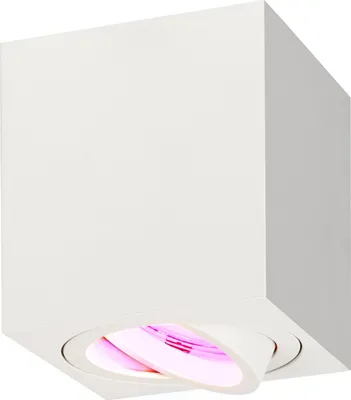 Produktbild von Ledvion - LED Aufbauspots Quadratisch, Dimmbare, 3W, RGBWW, Wifi, App, Deckenleuchte