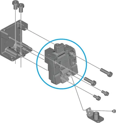 Produktbild von SHIMANO Obere Befestigungseinheit für E-BIKE SYSTEMS Akkuhalter BM-EN801-A - ...