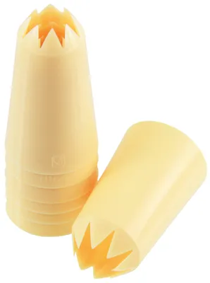 Produktbild von Fackelmann FMprofessional 21510 Sterntüllensatz 7tlg. / Spritzbeutel Tüllen / Garniertüllen / Dekotüllen sternförmig