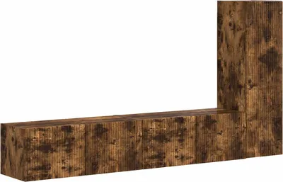 Produktbild von vidaXL TV-Schrankset 3 pcs Geräucherte Eiche Holzwerkstoff