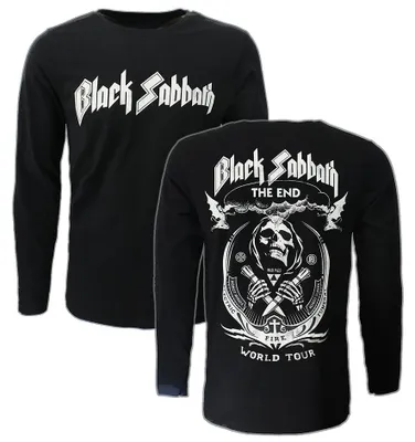 Immagine prodotto di Maglietta vintage a maniche lunghe dei Black Sabbath "The End" - S
