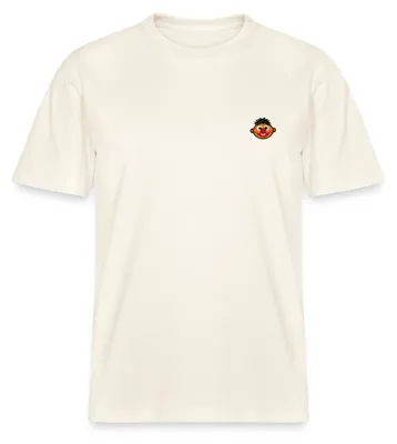 Produktbild von Spreadshirt Sesamstraße Ernie Als Stickmotiv Relaxed Fit Uni T-Shirt, M, Naturweiß