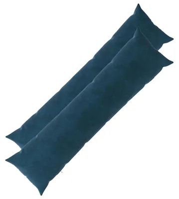 Image de vidaXL Coussins décoratifs HEERLEN, 2 pièces, bleu, velours