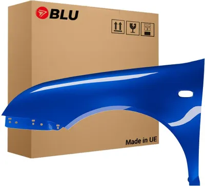 Immagine prodotto di BLU Parafango compatibile con VW Volkswagen Bora 1J1 1J6 LA5W Sinistra Blau RavennaBlau | 1998-2005 | Anteriore | Verniciato | Pronto per il montaggio | Zincato