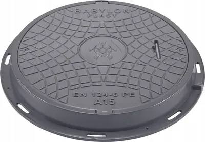 Produktbild von Schachtabdeckung Kanaldeckel Schachtdeckel DN600/780 A15 BabylonPlast™ Grau
