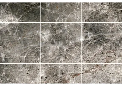 Obrázek produktu pro Nálepky na stěnu do kuchyně a koupelny – 24 nálepek ve stylu cementových obkladů, mramor z Montaubanu – 24 nálepek, 15 x 15 cm