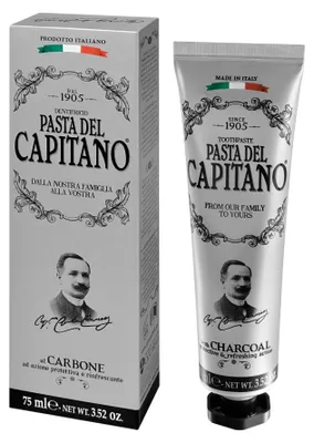 Immagine prodotto di Pasta del Capitano Premium Edition 1905 Dentifricio al carbone 75 ml