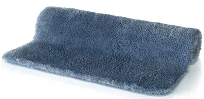 Immagine prodotto di Tappeto da bagno Spirella Tappeto da bagno per doccia "Fino Supersoft" a pelo alto lavabile e antiscivolo 50x80 cm - Blu