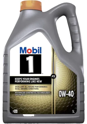 Produktbild von MOBIL 1 FS für 0W-40 5 Liter Motoröl Motorenöl Synthetisch 229.3 Dexos R 229.5 502 00 503 01 505 00 A40 9.55535-M2 WSS-M2C937-A Longlife-01 Öl
