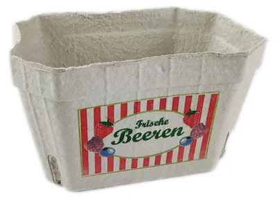 Obstschalen aus Holz, kompostierbar, 6 Stück, 1000 g