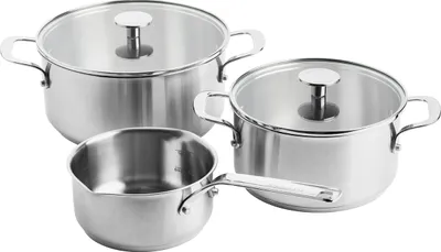 Produktbild von KitchenAid Stainless Steel, 5-Teiliges Kochtopfset, Spülmaschinenfest