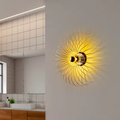 Produktbild von Opviq, Karsortel - N-643-1, Wandleuchte, Gold, METALLKÖRPER, 56 x 16 x 56 cm