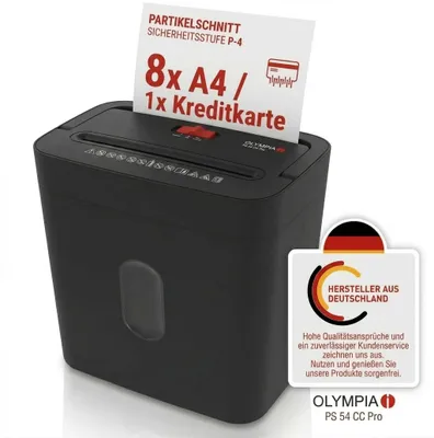 Immagine prodotto di Olympia 2725 Olympia Aktenvernichter PS 54 CC Pro                 schwarz