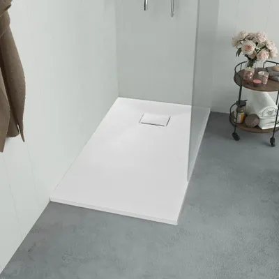 Produktbild von vidaXL Brodzik prysznicowy SMC Biały 120×70 cm