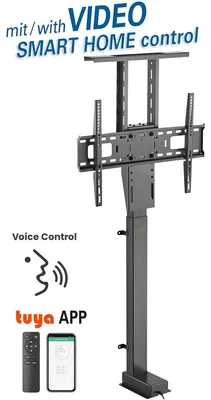 Immagine prodotto di my wall HP 63-2 A: sollevatore TV motorizzato da incasso in mobili, per televisori da 37 a 80 pollici e fino a 60 kg
