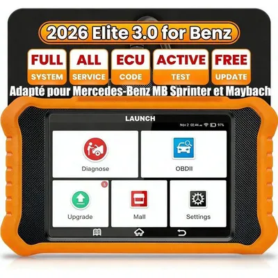 Image de Valise diagnostic auto - LAUNCH - X431 Elite 3.0 - pour Mercedes‑Benz Sprinter - écran tactile 4 pouces - contrôle bidirectionnel