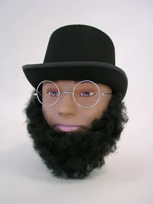 Produktbild von Lincoln Bart schwarz Karneval Fasching neu
