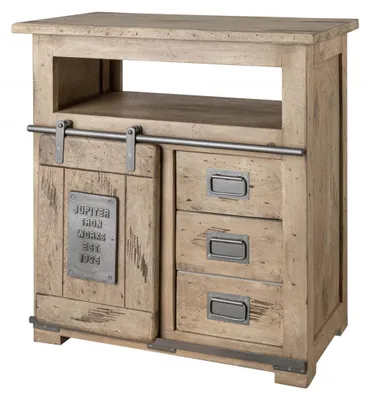 Immagine prodotto di MASSIVMOEBEL24 | RAILWAY #310 Credenza in legno di mango - laccato / whitewash 80x45x85