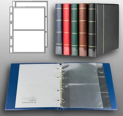 Produktbild von Prophila Collection Banknoten-Album (blau) mit 20 Hüllen für 50 Banknoten