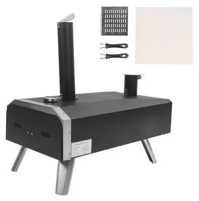Produktbild von Tragbarer Pizzaofen – Holzofen – Outdoor-Ofen – Holzofen – Campingofen – Edelstahl – Bis zu 400°C