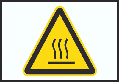 Produktbild von Achtung heiß Symbol Schild A2 (420x594mm)