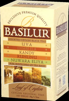 Obrázek produktu pro BASILUR Assorted Leaf of Ceylon Černý čaj 5x4x2g