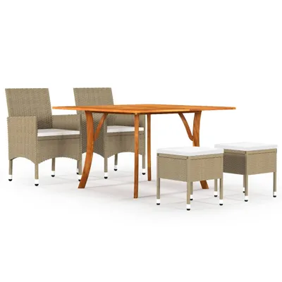 Immagine prodotto di set da pranzo da giardino 5 pezzi Beige