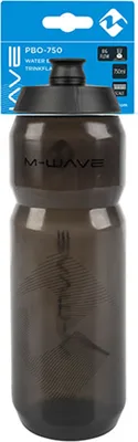 Produktbild von M-WAVE Trinkflasche PBO 750, Kunststoff, 750ml schwarz-transparent