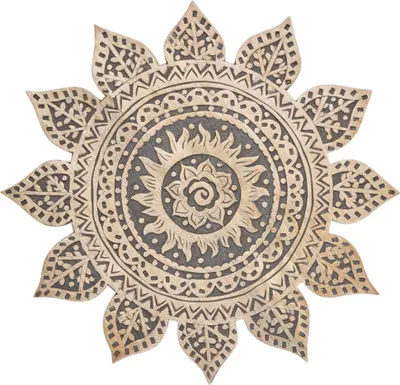 Immagine prodotto di Murale orientale in legno Sole Nero