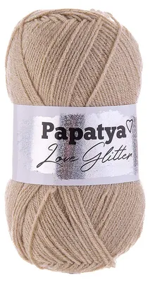 Produktbild von 100g Strickgarn Papatya Love Glitter Wolle Häkelgarn Glitzerwolle Farbwahl
