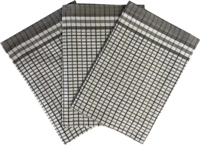 Produktbild von Handtuch Bamboo 50x70 cm Würfel klein grau 3 Stück
