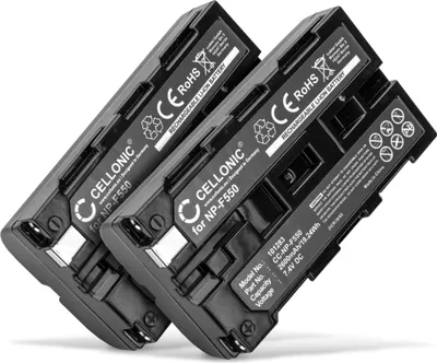 Produktbild von CELLONIC 2x Akku für Kamera Kompatibel mit Sony HDR-FX1000E, HDR-FX7E, CCD-SC5, NP-F330 - (2600mAh, 7.4V)