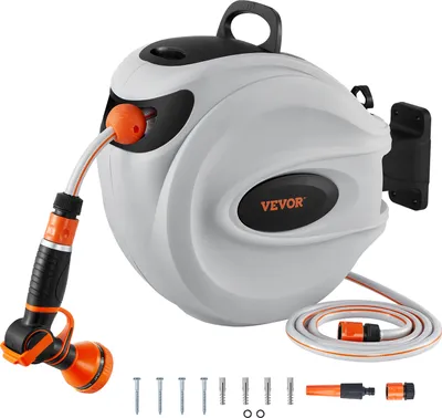 Produktbild von VEVOR Wand Schlauchbox 35mx12mm Schlauchtrommel Gartenschlauch Schlauchaufroller