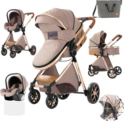 Produktbild von Babyschale, verstellbare Neigung, tragbares faltbares Design, XV9-KHAKI