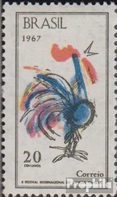 Produktbild von Briefmarken Brasilien 1967 Mi 1150 (kompl.Ausg.) gestempelt Festival des Volksliedes