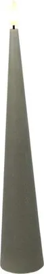 Image de Countryfield LED Bougie Cône Jouet rustique gris 29,5cm Décoration