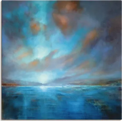 Produktbild von ARTland Leinwandbild Blaue Weite Größe: 30x30 cm