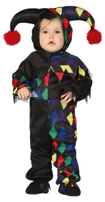 Produktbild von Dunkler Clown-Kostüm für Babys, Gr. 74-92, Größe:74/80
