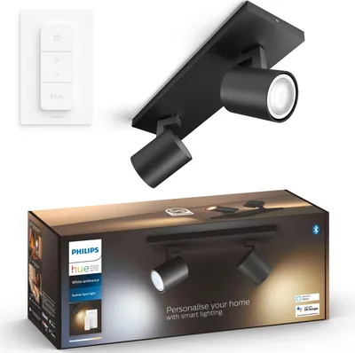 Obrázok produktu pre Philips Hue White ambience 8720169320352, Bluetooth/Zigbee, Čierna, LED, Kov, 2200 K, 6500 K
