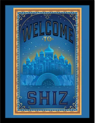 Image de Wicked - Poster encadré "Shiz" PM11175 (40 cm x 30 cm) (Bleu)