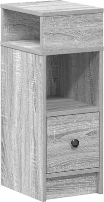 Produktbild von Nachttisch mit Schublade Grau Sonoma 25x31x66 cm