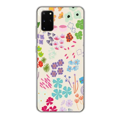 Produktbild von MuchoWow® Handyhülle Schutzhülle Hülle für Samsung Galaxy S20 Plus Blume - Muster - Anemone Silikon Softcase Handy Hülle - Hartschale