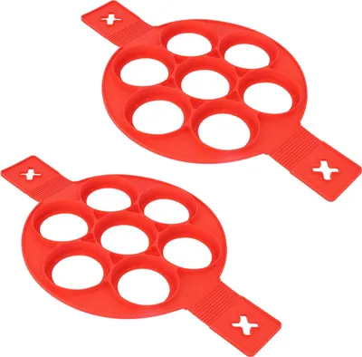 Obrázek produktu pro 2Pcs Silicone Non-Stick Eggs Pancake Making Mold for DIY Kitchen Baking Cooking Accessory