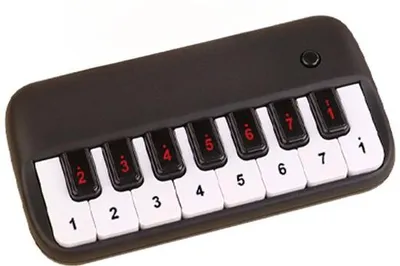 Produktbild von Elektronisches Miniaturpiano für Anfänger - Musikalische Unterhaltung - Multifunktionaler Tasteninstrument (schwarz)