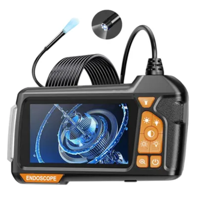 Image de endoscope portable 1080P avec écran LCD, caméra endoscopique étanche IP67 avec tête mobile, endoscope pour voiture avec câble de 2m - LUMISCOPE