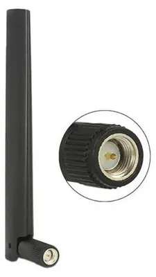Zdjęcie produktu dla DeLOCK 88968, 4,3 dBi, IEEE 802.11b, IEEE 802.11g, IEEE 802.11n, 50 Ω, Antena dookólna, SMA, Polaryzacja pionowa